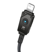 Заредете изображение във визуализатора на галерията – USB cable - Lightning Baseus Unbreakable 2.4A 480Mbps 2m - black
