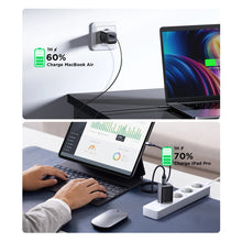 Заредете изображение във визуализатора на галерията – Joyroom JR-TCF07EU Speed ​​Series 30W USB-C PD/QC/AFC/FCP wall charger - black
