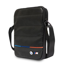 Заредете изображение във визуализатора на галерията – BMW BMTB10PUCARTCBK Tablet bag 10" black/black Carbon&amp;Nylon Tricolor

