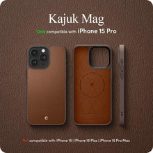 Заредете изображение във визуализатора на галерията – Spigen CYRILL KAJUK MAG MAGSAFE IPHONE 15 PRO SADDLE BROWN
