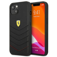 Заредете изображение във визуализатора на галерията – Ferrari FEHCP13MRQUK iPhone 13 6,1" czarny/black hardcase Off Track Quilted
