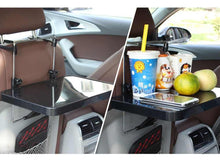 Заредете изображение във визуализатора на галерията – Car steering wheel tray and seat back tray table 2in1 for laptop food drink hm-1504b - TopMag
