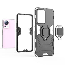 Заредете изображение във визуализатора на галерията – Ring Armor case for Xiaomi 13 Lite armored cover magnetic holder ring black
