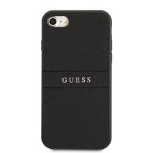 Заредете изображение във визуализатора на галерията – Guess GUHCI8PSASBBK iPhone 7/8 / SE 2020 / SE 2022 black/black Saffiano Strap
