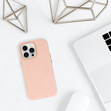 Заредете изображение във визуализатора на галерията – MagSafe Leather Case Iphone 13 Light Pink

