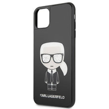 Заредете изображение във визуализатора на галерията – Karl Lagerfeld KLHCN65DLFKBK iPhone 11 Pro Max czarny/black hard case Iconic Karl Glitter

