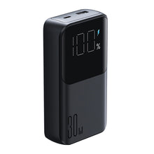 Заредете изображение във визуализатора на галерията – Joyroom powerbank 30W 10000mAh with built-in Lightning and USB-C cables black (JR-PBC06)
