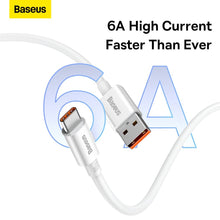 Заредете изображение във визуализатора на галерията – Baseus кабел  usb to type c pd100w power delivery superior cays001302 1m white
