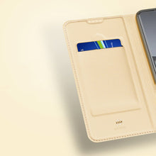 Заредете изображение във визуализатора на галерията – Dux Ducis Skin Pro Case for Xiaomi 13 Lite Flip Card Wallet Stand Gold
