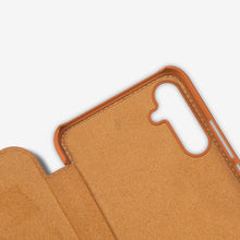 Заредете изображение във визуализатора на галерията – Nillkin Qin Leather Flip Wallet Case for Samsung Galaxy A34 5G | Brown
