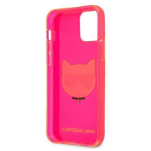 Заредете изображение във визуализатора на галерията – Karl Lagerfeld KLHCP12LCHTRP iPhone 12 Pro Max 6,7" różowy/pink hardcase Glitter Choupette Fluo
