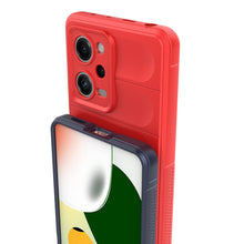 Заредете изображение във визуализатора на галерията – Magic Shield Case Cover for Xiaomi Redmi Note 12 Pro / Poco X5 Pro 5G Flexible Armor Cover Burgundy
