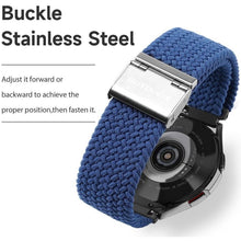 Заредете изображение във визуализатора на галерията – DUX DUCIS Mixture II - stretchable braided strap for Samsung Galaxy Watch / Huawei Watch / Honor Watch / Xiaomi Watch (22mm band) niebieska

