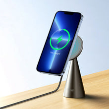 Заредете изображение във визуализатора на галерията – Dux Ducis Duzzona wireless charger W3 Magsafe - with desktop and car holder 15W grey
