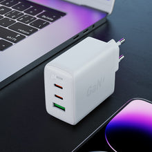 Заредете изображение във визуализатора на галерията – Acefast fast charger GaN (2x USB-C / USB-A) PPS / PD / QC4+ 65W white (A41)
