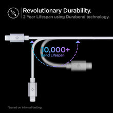 Заредете изображение във визуализатора на галерията – Spigen PB2200 ARCWIRE MFi Lightning CABLE 200CM WHITE

