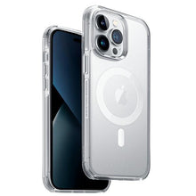 Заредете изображение във визуализатора на галерията – Uniq Combat case iPhone 14 Pro 6.1" Magclick Charging transparent/dove satin clear

