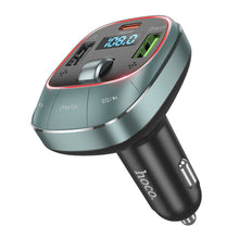 Заредете изображение във визуализатора на галерията – HOCO car transmitter FM with car charger USB QC 3.0 + Type C PD 45W Pole E76 star space
