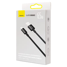Заредете изображение във визуализатора на галерията – Baseus Superior Series SUPERVOOC USB-A to USB-C cable 65W 1m black
