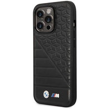 Заредете изображение във визуализатора на галерията – Case BMW BMHCP14L22PMGK iPhone 14 Pro 6.1" black/black Bi Pattern
