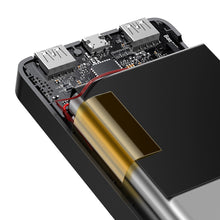 Заредете изображение във визуализатора на галерията – Baseus Bipow powerbank with display 30000mAh 15W black (Overseas Edition) + cable USB-A - Micro USB 0.25m black (PPBD050201)

