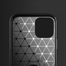 Заредете изображение във визуализатора на галерията – Carbon Case Flexible Cover TPU Case for iPhone 12 Pro / iPhone 12 blue
