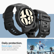 Заредете изображение във визуализатора на галерията – Spigen RUGGED ARMOR "PRO" GALAXY Watch 6 (44MM) BLACK
