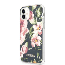 Заредете изображение във визуализатора на галерията – Guess GUHCN61IMLFL03 iPhone 11 6,1" / Xr granatowy/navy N°3 Flower Collection
