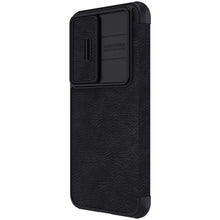 Заредете изображение във визуализатора на галерията – Nillkin Qin Leather Pro Case for Samsung Galaxy S23+ flip cover camera cover black
