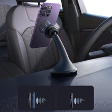 Заредете изображение във визуализатора на галерията – Joyroom car magnetic phone holder for cockpit/dashboard/window black (JR-ZS356)
