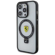 Заредете изображение във визуализатора на галерията – Ferrari FEHMP15LUSCAH iPhone 15 Pro 6.1" transparent hardcase Ring Stand 2023 Collection MagSafe
