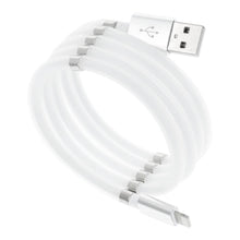 Заредете изображение във визуализатора на галерията – Cable usb do iphone lightning 8-pin magnetic 2,4a c683 white 1 meter - TopMag
