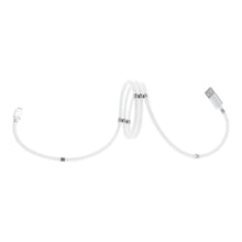 Заредете изображение във визуализатора на галерията – Cable usb do iphone lightning 8-pin magnetic 2,4a c683 white 1 meter - TopMag
