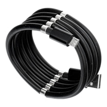 Заредете изображение във визуализатора на галерията – Cable usb - micro magnetic 2,4a c689 black 1 meter - TopMag
