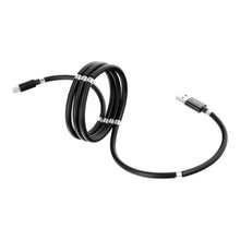 Заредете изображение във визуализатора на галерията – Cable usb - typ c magnetic 2,4a c686 black 1 meter - TopMag
