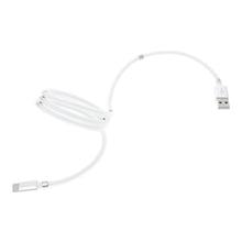 Заредете изображение във визуализатора на галерията – Cable usb - typ c magnetic 2,4a c686 white 1 meter - TopMag
