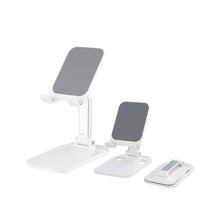 Заредете изображение във визуализатора на галерията – Wozinsky Desk Phone Stand Tablet Stand Foldable White (WFDPS-W1)
