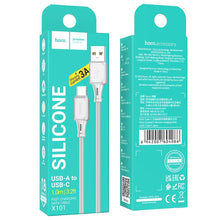 Заредете изображение във визуализатора на галерията – HOCO cable USB to Type C 3A Assistant X101 gray (30pcs/box)
