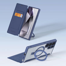 Заредете изображение във визуализатора на галерията – Dux Ducis Skin X Pro case with magnetic ring / stand for Samsung S24 Ultra - blue
