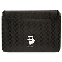 Заредете изображение във визуализатора на галерията – Original KARL LAGERFELD Laptop Sleeve Saffiano Monogram Choupette KLCS14SAKHPCK 14 inches black
