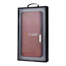 Заредете изображение във визуализатора на галерията – iCarer Curved Edge Vintage Folio leather case iPhone 12 Pro Max brown (RIX1202 brown)

