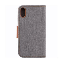 Заредете изображение във визуализатора на галерията – Калъф тип книга Canvas - iPhone x / xs сив - TopMag
