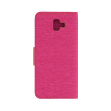 Заредете изображение във визуализатора на галерията – Калъф тип книга Canvas за samsung j6+ (j6 plus) розов - само за 12.99 лв
