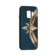 Заредете изображение във визуализатора на галерията – Гръб с лиценз за samsung galaxy s9 captain marvel premium glass син (022) - само за 30.3 лв
