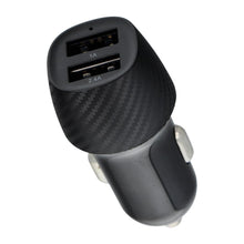 Заредете изображение във визуализатора на галерията – Car charger qwe carbon 2xusb qc3.0 3,4a 17w cc281-2a black - TopMag
