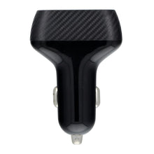 Заредете изображение във визуализатора на галерията – Car charger qwe carbon 3xusb qc3.0 7.2a 36w cc271-3a black - TopMag
