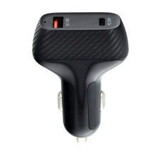 Заредете изображение във визуализатора на галерията – Car charger qwe carbon type c 3.0 pd20w + usb qc3.0 18w 3a cc271-1c1a black (total 38w) - TopMag
