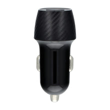 Заредете изображение във визуализатора на галерията – Car charger qwe carbon usb 2,4a 12w cc281-1a black - TopMag
