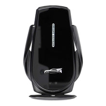 Заредете изображение във визуализатора на галерията – Car holder with automatic wireless charging to air vent 15w k11 black - TopMag
