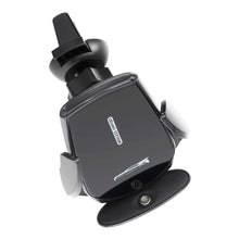Заредете изображение във визуализатора на галерията – Car holder with automatic wireless charging to air vent 15w k11 black - TopMag
